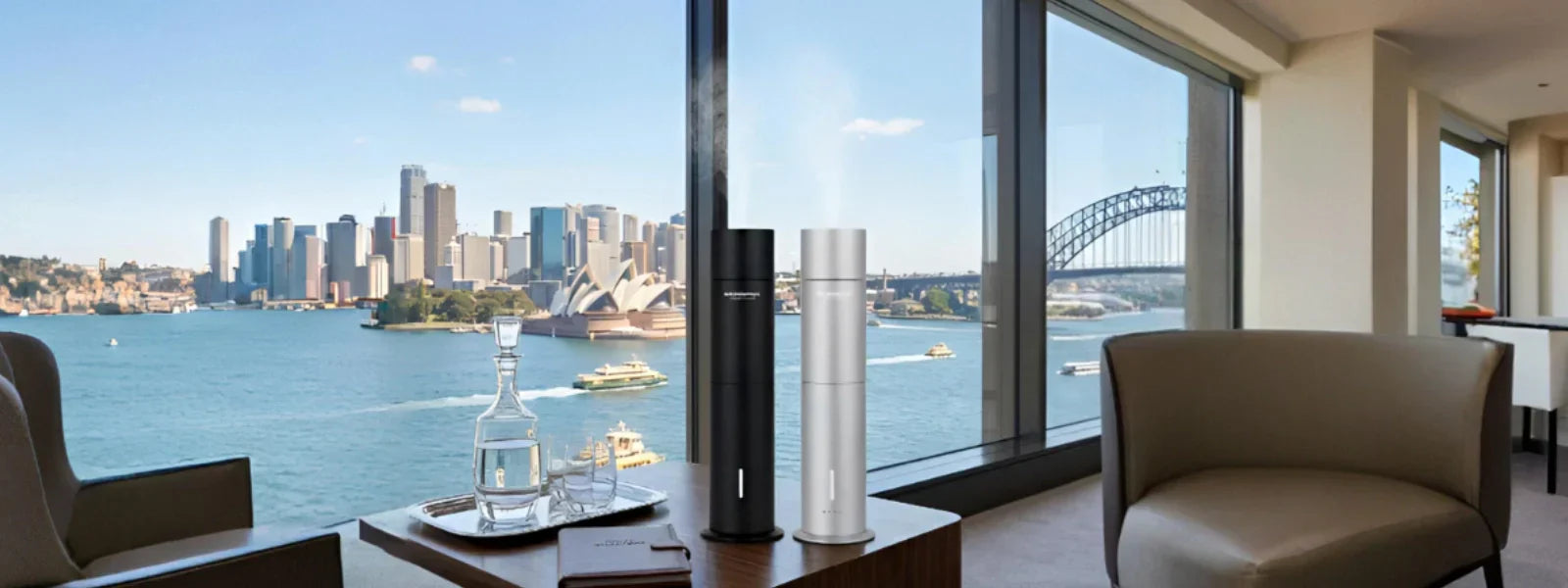 Best scent diffuser for home in Australia with Sydney view modern apartment setting