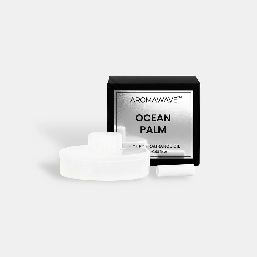 Aromawave Ocean Palm Car Fragrance Oil 20ml luxury car diffuser scent with neroli, sweet orange, melon and marine notes