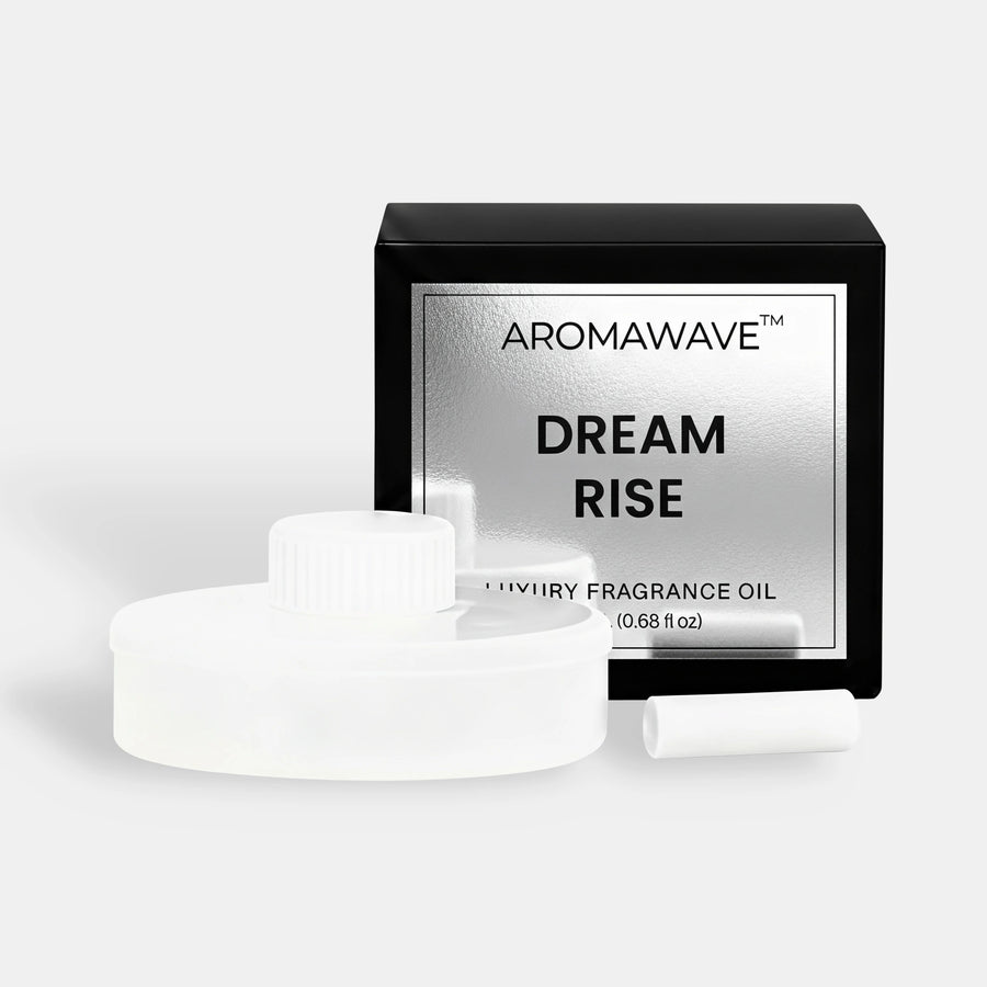 Aromawave Dream Rise car diffuser fragrance oil with a calm and hotel-inspired scent