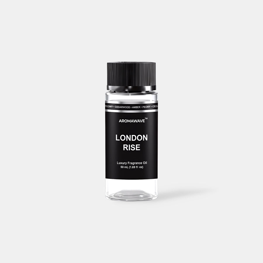 London Rise 50ml premium fragrance oil by Aromawave designed for cold air diffusion with refined modern aroma.