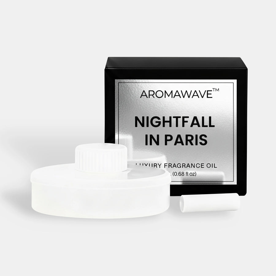 Aromawave Nightfall in Paris car diffuser fragrance oil with a warm and elegant evening scent