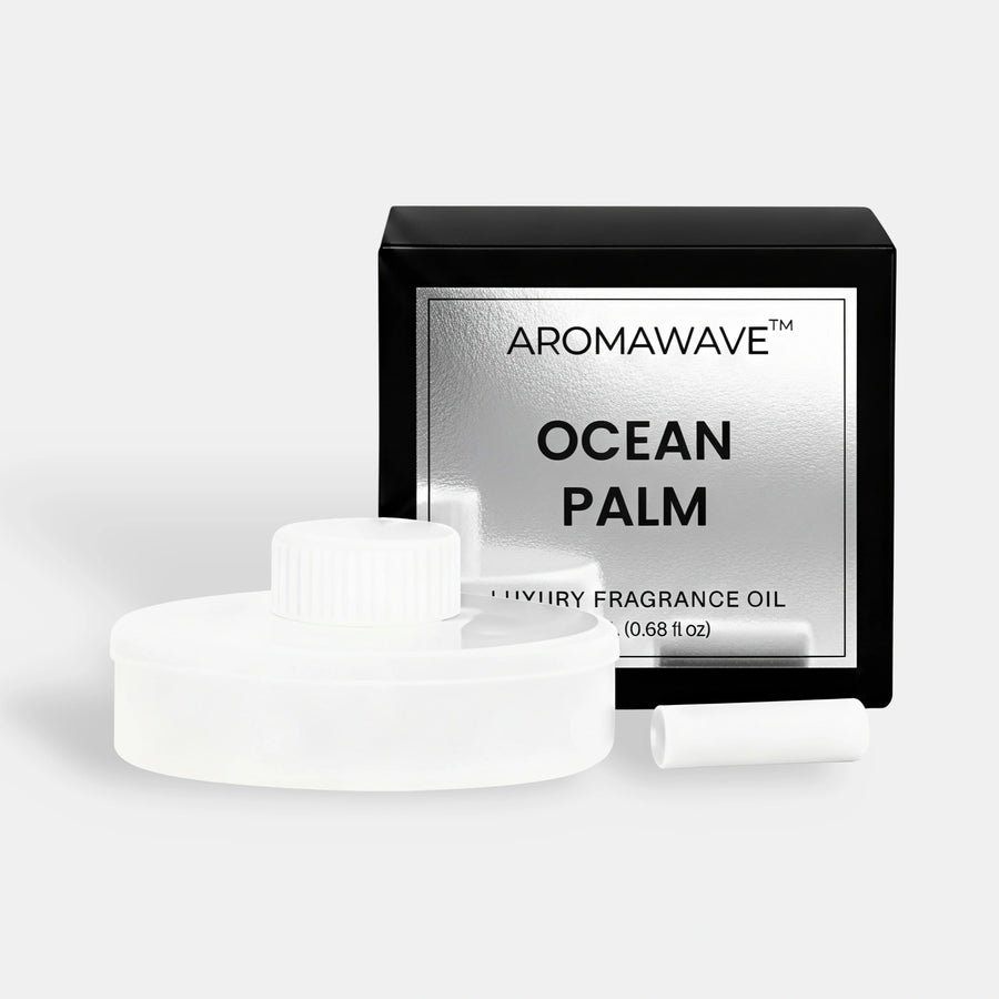 Aromawave Ocean Palm car diffuser fragrance oil with a fresh coastal-inspired scent