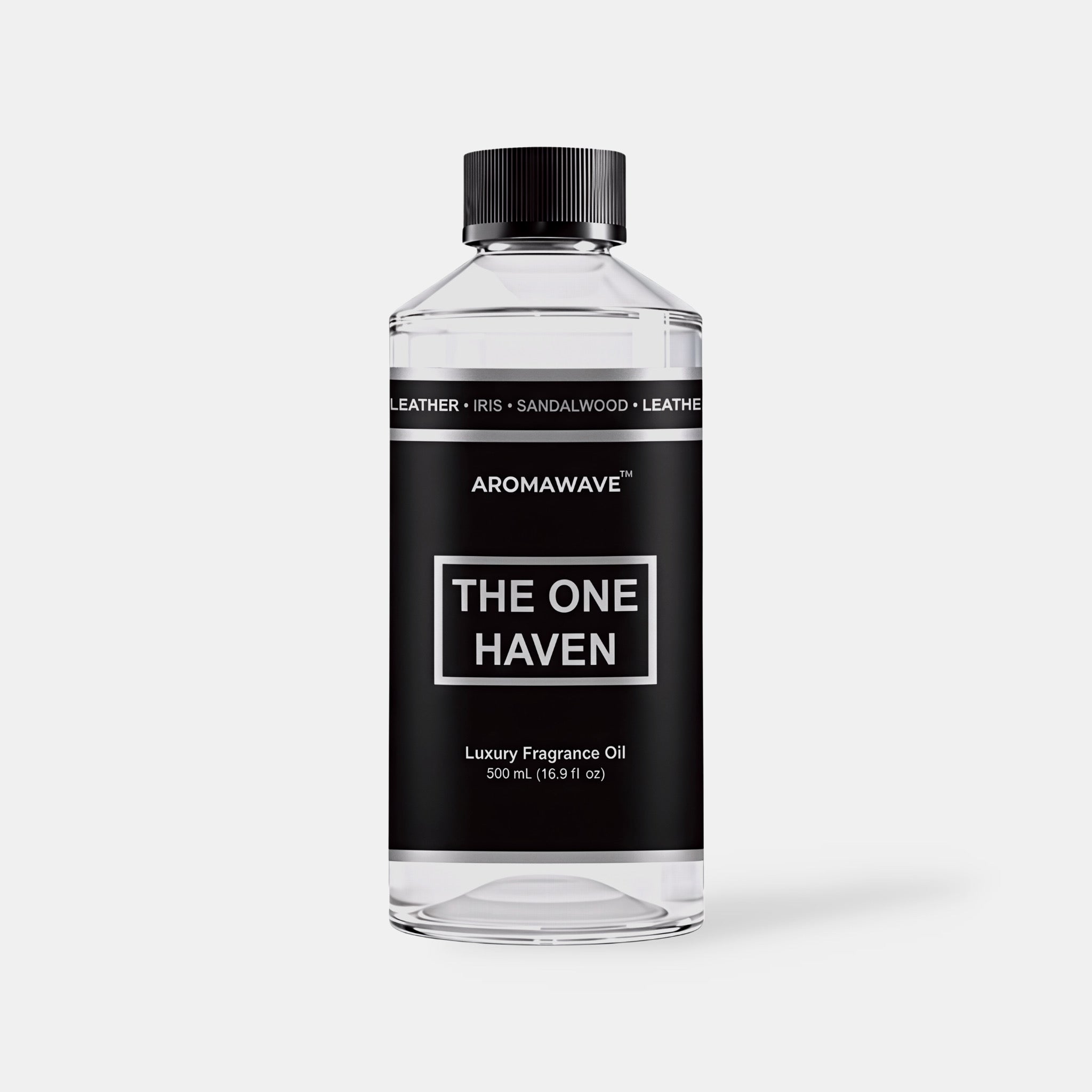 The One Haven 500ml luxury fragrance oil by Aromawave ideal for large spaces, curated interiors, and professional diffusers
