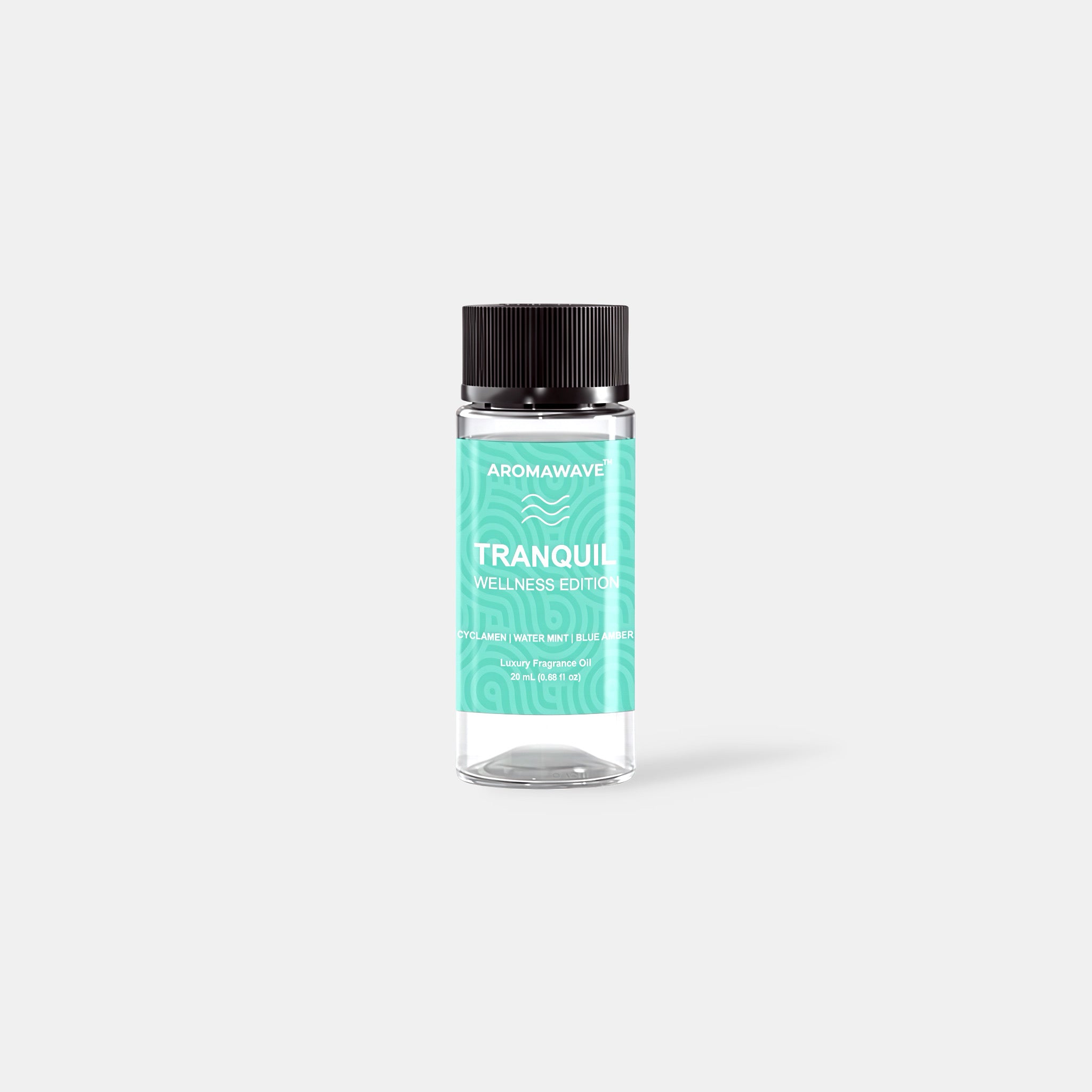 Aromawave Tranquil fragrance oil 20ml fresh aquatic diffuser oil with apple lemongrass and sandalwood notes for peaceful interiors