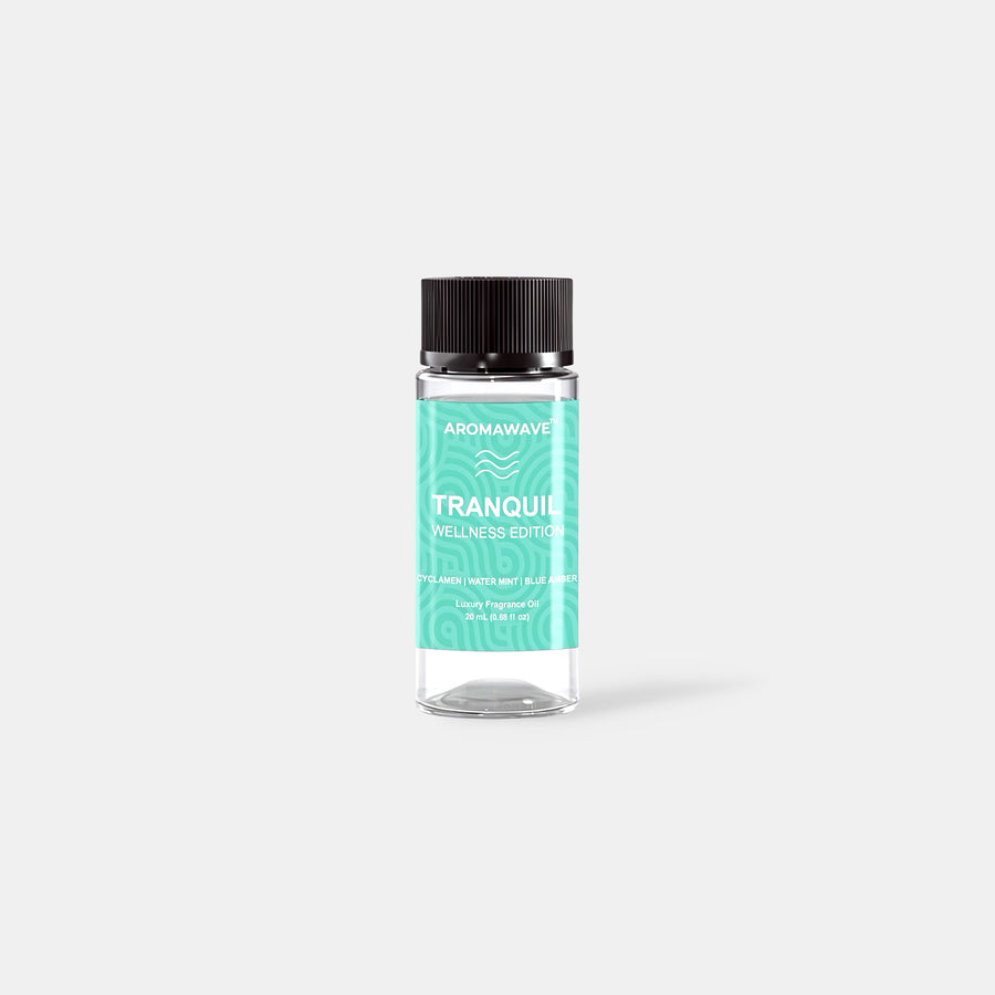 Aromawave Tranquil fragrance oil 20ml fresh aquatic diffuser oil with apple lemongrass and sandalwood notes for peaceful interiors