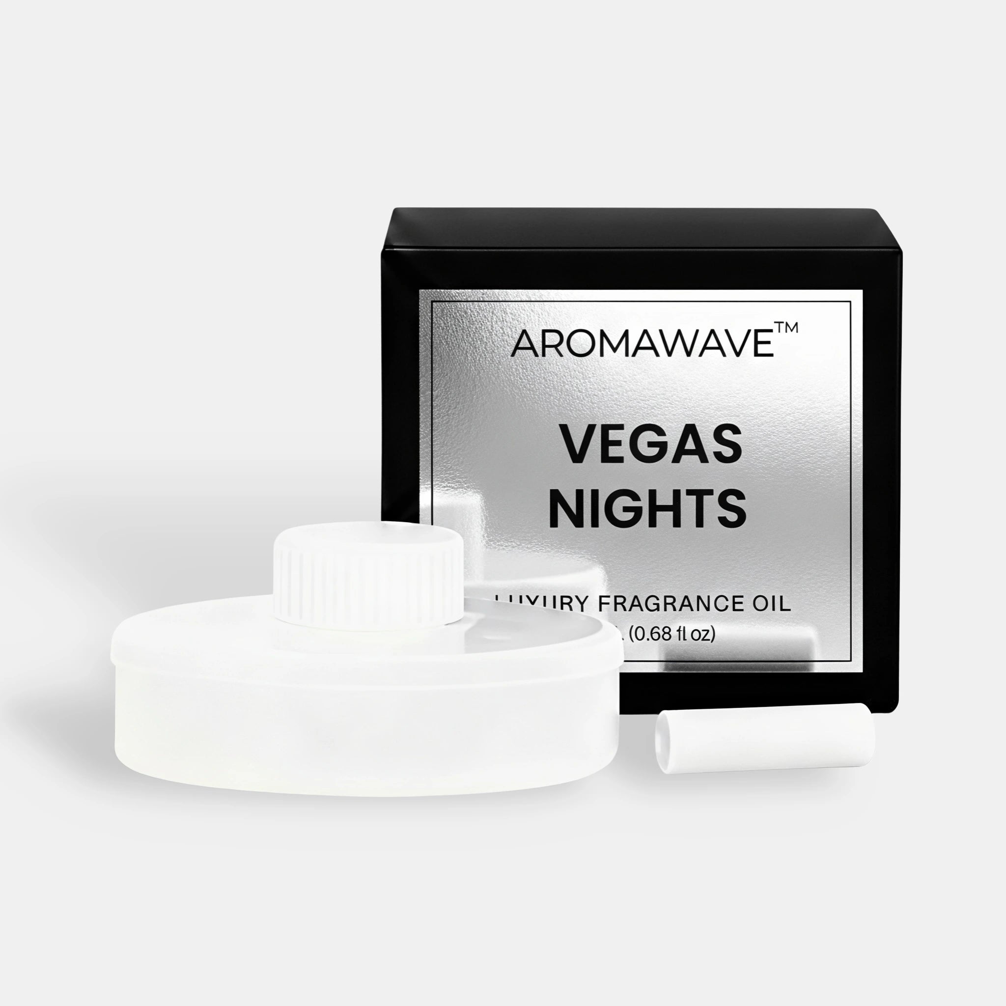Aromawave Vegas Nights car diffuser fragrance oil with a refined city-inspired scent