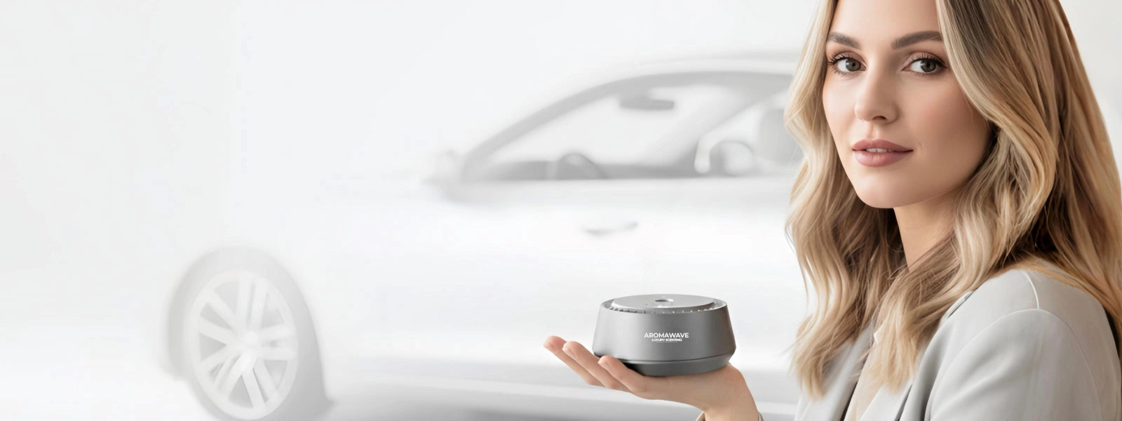 Aromawave Neo Sense Pro car diffuser for a refined in-car fragrance experience