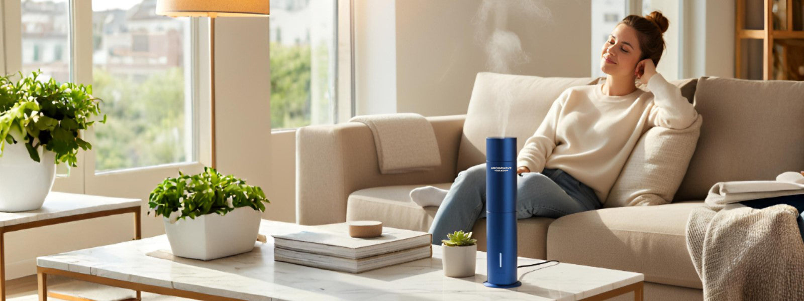 Cold air diffuser for apartments and small Australian living spaces with Aromawave