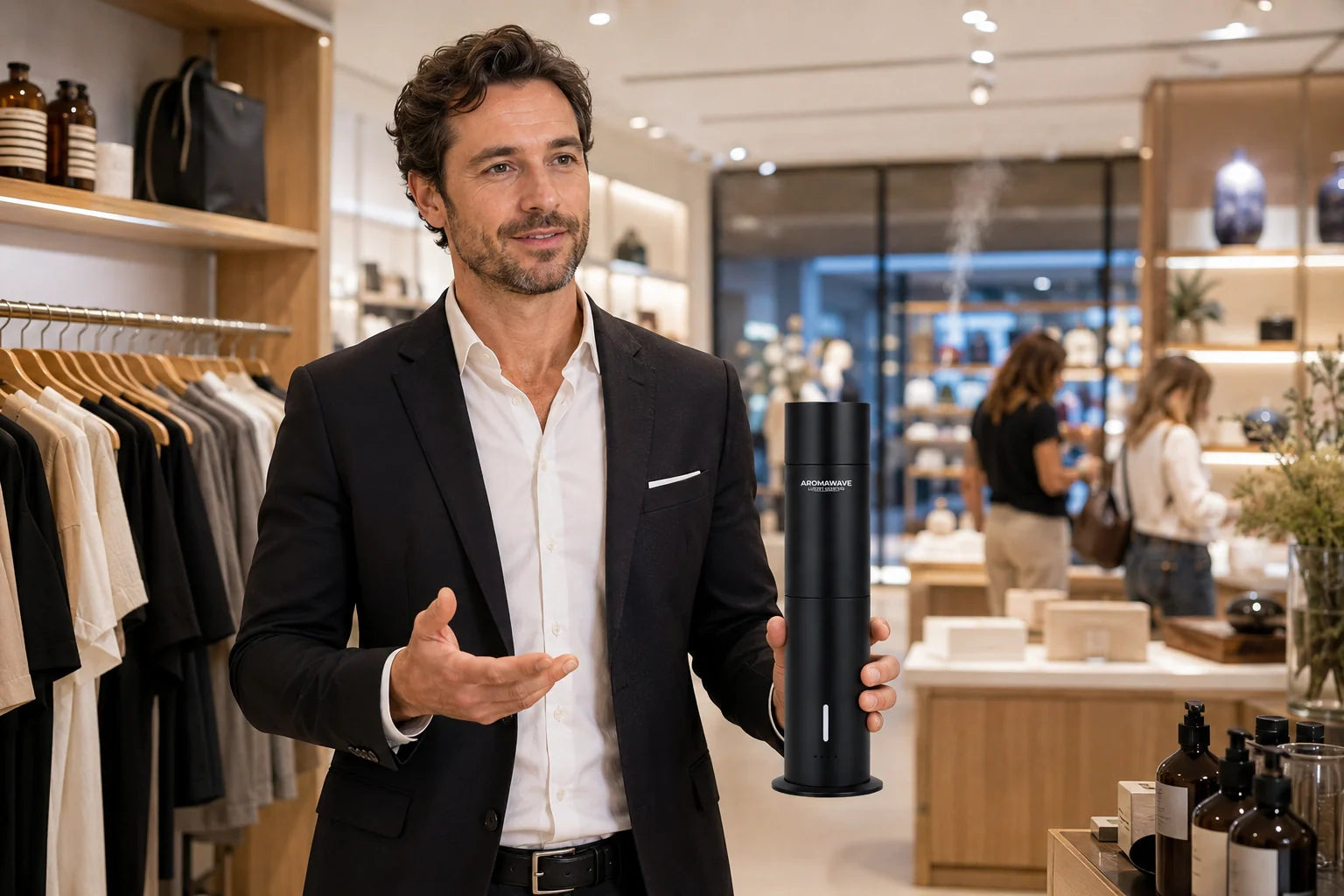 Retail store scenting Australia. Aromawave cold air scent diffuser guide for Australian shop owners boutiques and retail managers