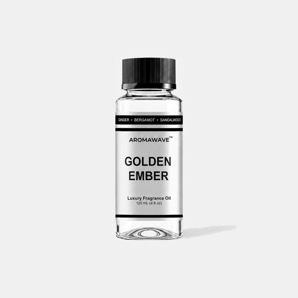 Aromawave Golden Ember 120 mL fragrance oil, waterless diffuser oil
