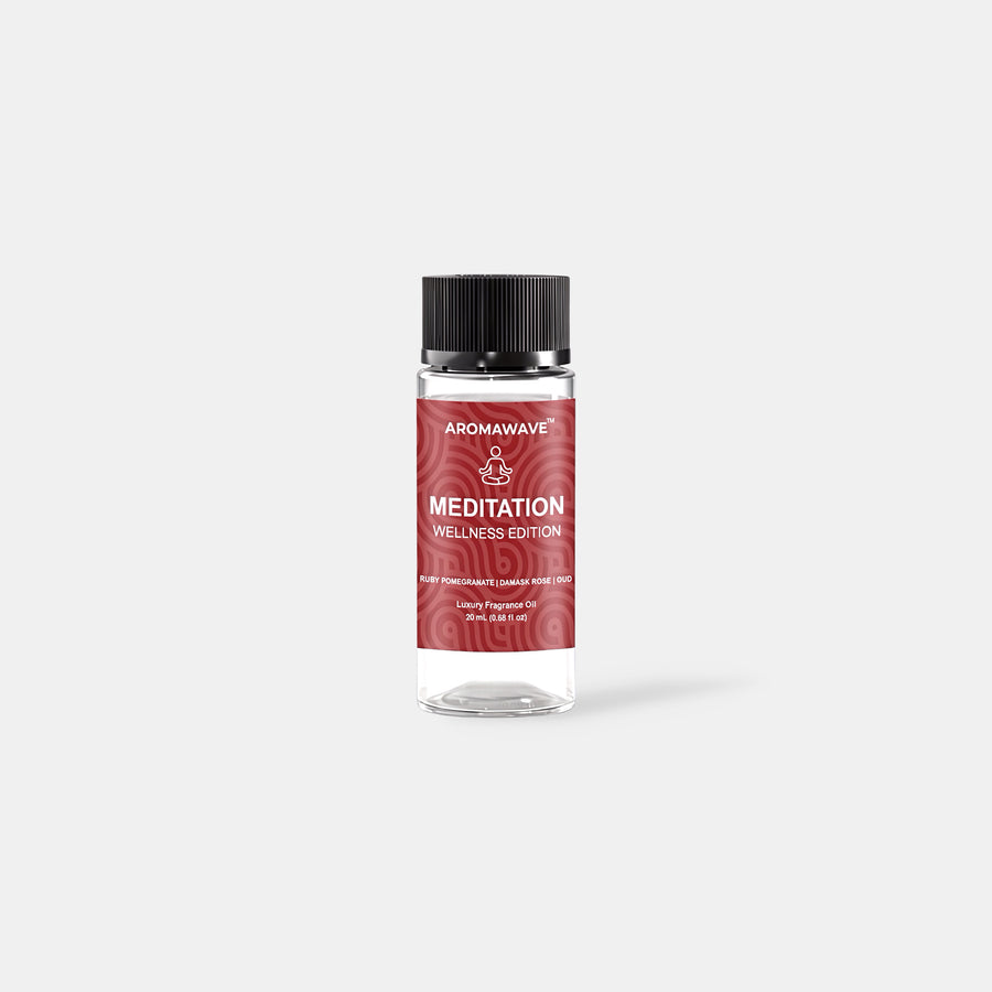 Aromawave Meditation fragrance oil 20ml luxury scent diffuser oil with citrus floral and woody notes for peaceful interiors