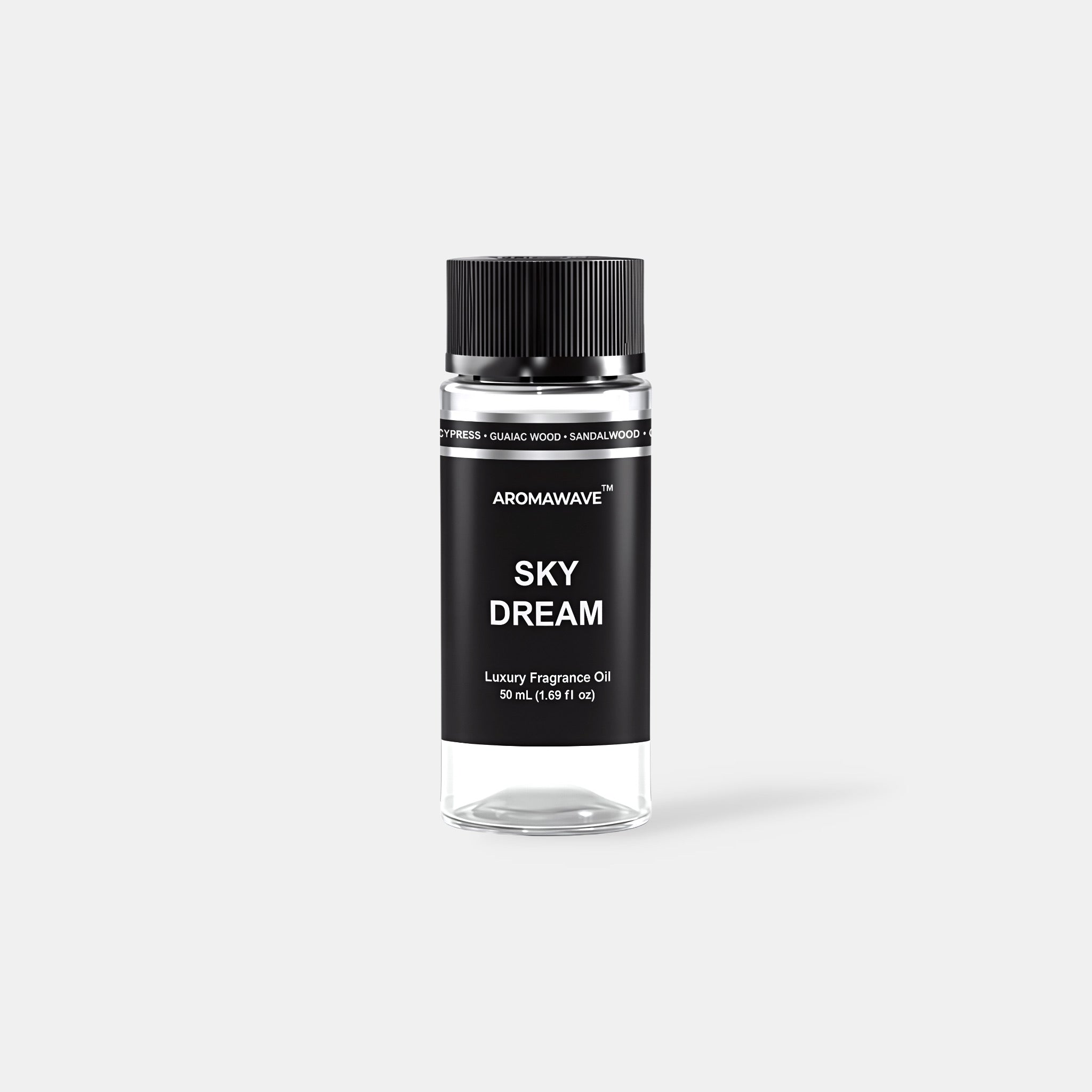 Sky Dream 50ml premium fragrance oil by Aromawave designed for cold air diffusion with clean modern aroma.
