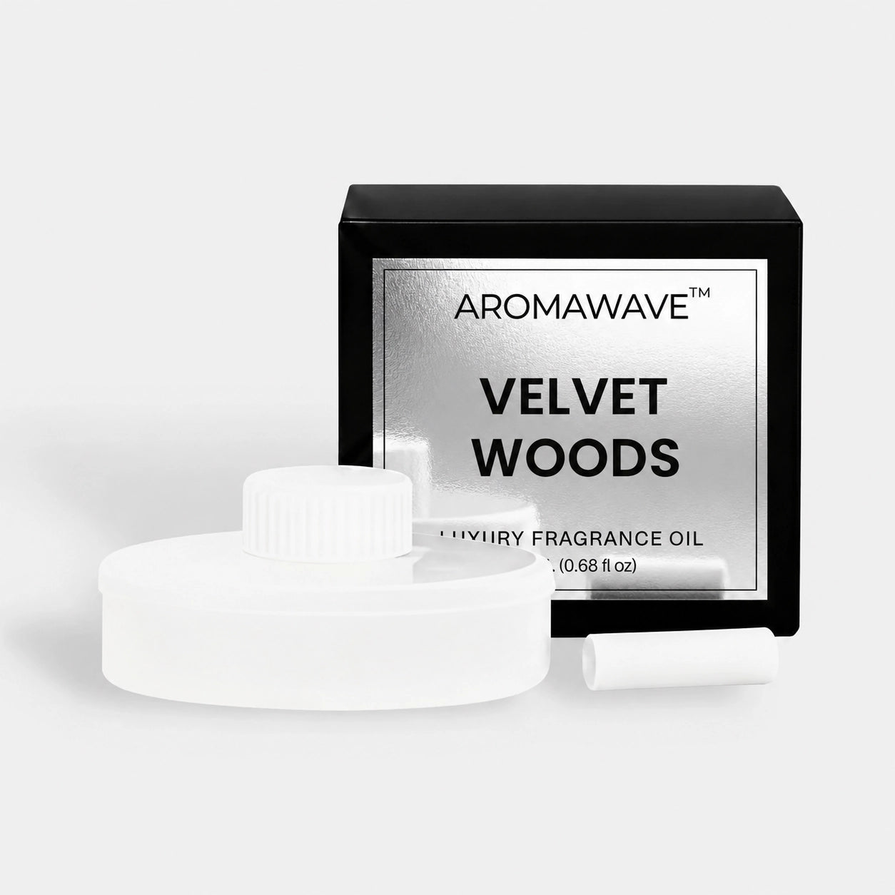 Aromawave Velvet Woods 20 mL car fragrance oil close-up